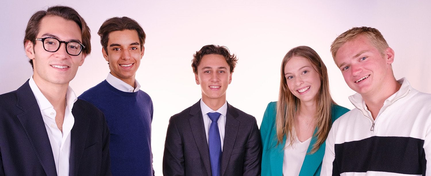 Five new Geneva Business School students
