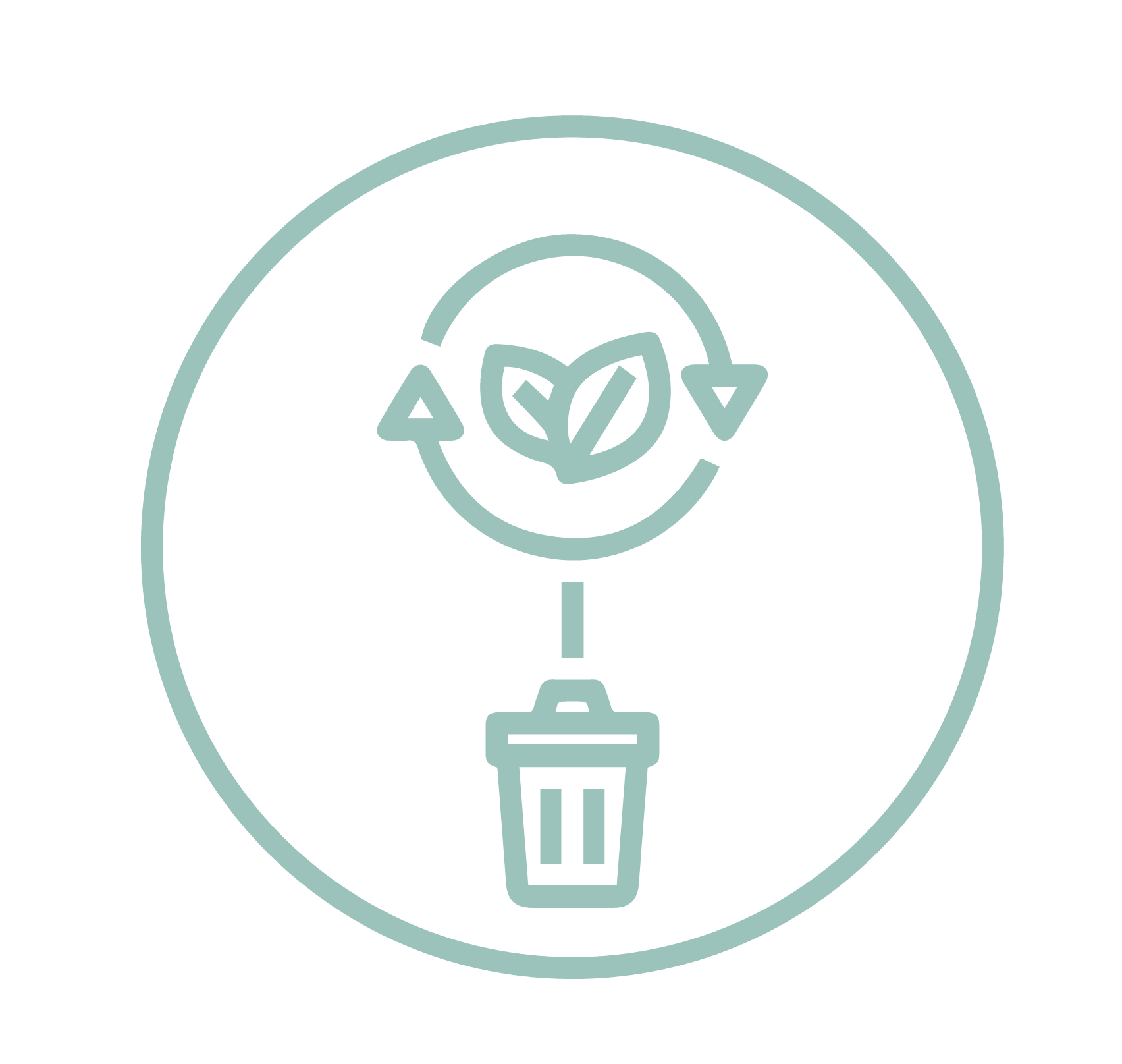 Waste recycling icon